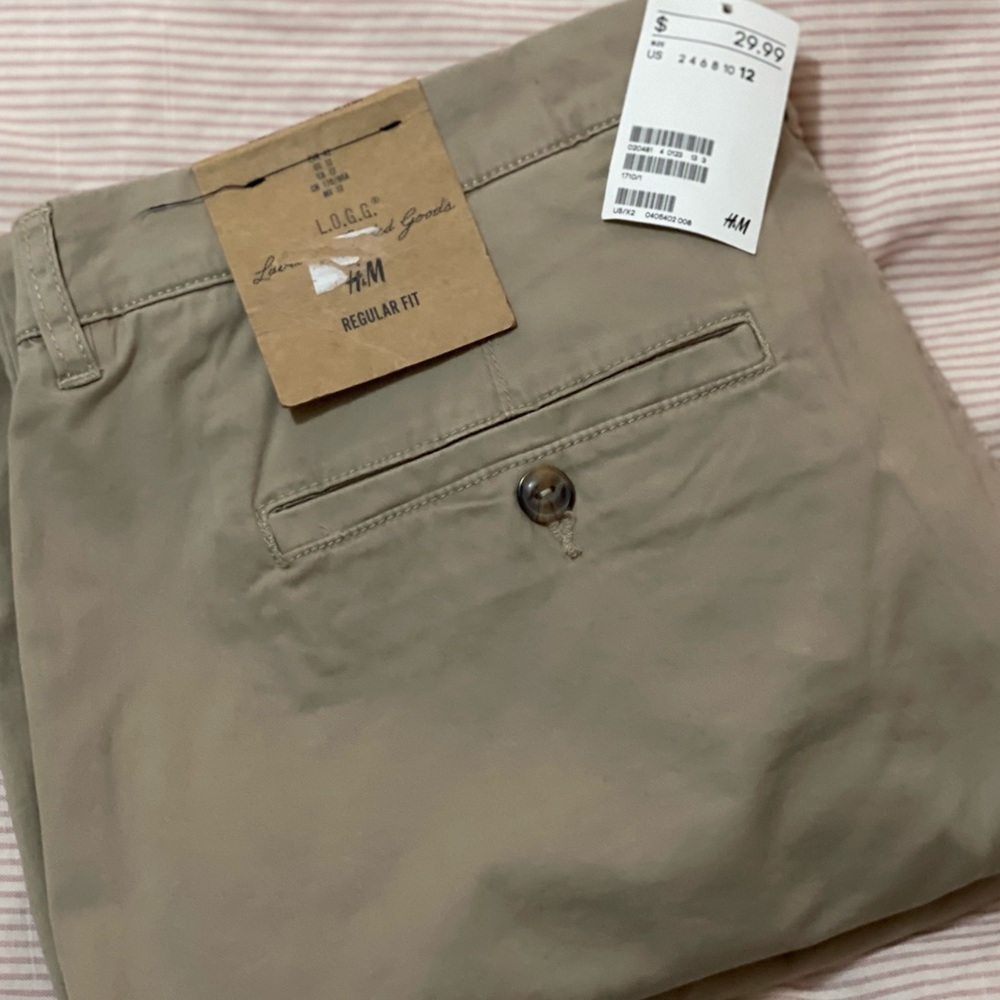 H&M L.O.G.G khaki pants